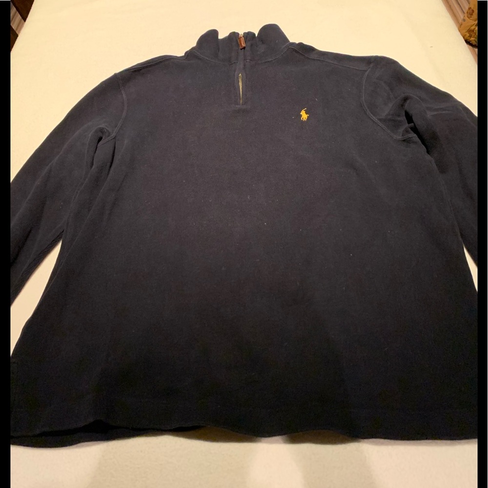 Polo by Ralph Lauren 100% navy cotton sweater